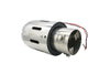 Back view of Exhaust Muffler 60mm Stainless Steel Blue LED light Straight cut Tip LED88-B