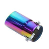 Back view of Exhaust Mufflers 58mm Stainless Steel colorful Round cut intercooled Tip C55