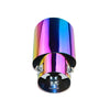 Back view of Exhaust Mufflers 63mm Stainless Steel colorful Angle-cut Tip C146