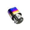 Back view of Exhaust Mufflers 63mm Stainless Steel colorful Round cut intercooled Tip B149