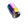 Back view of Exhaust Mufflers 80mm Stainless Steel colorful Straight cut Tip C123