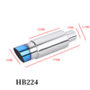 Dimension of Exhaust Muffler 55mm Stainless Steel Bolt-on Colorful Angle-cut Tip HB224