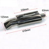 Dimension of Exhaust Muffler 63mm Stainless Steel Silver Turndown Tip HH208