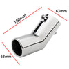 Dimension of Exhaust Muffler 63mm Stainless Steel silver Turndown Tip A19