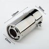 Dimension of Exhaust Tip 58mm Stainless Steel Bolt-on silver Straight cut Tip A280