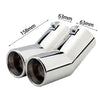 Dimension of Exhaust Tip 63mm Stainless Steel silver Turndown Tip A192