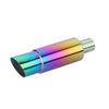 Exhaust Muffler 55mm Stainless Steel Bolt-on Colorful Angle-cut Tip HB224 in colorful