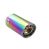 Exhaust Mufflers 58mm Stainless Steel colorful Round cut intercooled Rolled C700