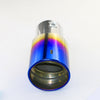 Exhaust Mufflers 63mm Stainless Steel blue Turndown Tip B14