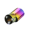 Exhaust Mufflers 76mm Stainless Steel colorful Turndown Tip C1405