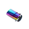 Exhaust Tip 58mm Stainless Steel colorful Round cut intercooled Tip C55X