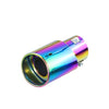 Front view of Exhaust Mufflers 63mm Stainless Steel colorful Angle-cut Tip C146