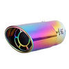 Front view of Exhaust Mufflers 63mm Stainless Steel colorful Turndown Tip C14