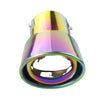 Front view of Exhaust Mufflers 76mm Stainless Steel colorful Turndown Tip C1405