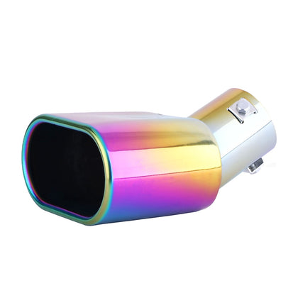 Horizontal view of Horizontal view of Exhaust Muffler 63mm Stainless Steel Colorful Turndown Tip C204.png