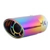 Horizontal view of Exhaust Mufflers 63mm Stainless Steel colorful Round cut intercooled C142