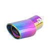 Horizontal view of Exhaust Mufflers 63mm Stainless Steel colorful TurndownTip C14