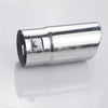 Side of Exhaust Muffler 58mm Stainless Steel silver Round cut intercooled Tip A55X