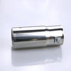 Side of Exhaust Muffler 58mm Stainless Steel silver Round cut intercooled Tip A55