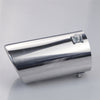 Side of Exhaust Muffler 76mm Stainless Steel silver Angle-cut Rolled Tip A666