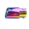 Side of Exhaust Mufflers 63mm Stainless Steel colorful Angle-cut Tip C146