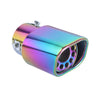 Side of Exhaust Mufflers 63mm Stainless Steel colorful Round cut intercooled C149