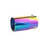 Side of Exhaust Mufflers 80mm Stainless Steel colorful Straight cut Tip C123