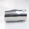 Side of Exhaust Tip 80mm Stainless Steel silver Angle-cut Tip A8