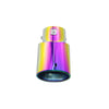 Upper view of Exhaust Muffler 76mm Stainless Steel colorful Straight cut Tip C150