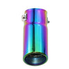 Upper view of Exhaust Mufflers 58mm Stainless Steel colorful Round cut intercooled Tip C55