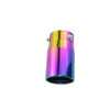 Upper view of Exhaust Mufflers 80mm Stainless Steel colorful Straight cut Tip C123