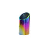 Vertical view of Exhaust Muffler 70mm Stainless Steel Colorful Angle-cut Tip C-VW POLO GOLF