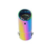 Vertical view of Exhaust Mufflers 58mm Stainless Steel Colorful Angle-cut Tip C4