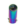 Vertical view of Exhaust Mufflers 58mm Stainless Steel colorful Round cut intercooled Tip C55