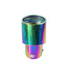 Vertical view of Exhaust Mufflers 76mm Stainless Steel colorful Turndown Tip C1405